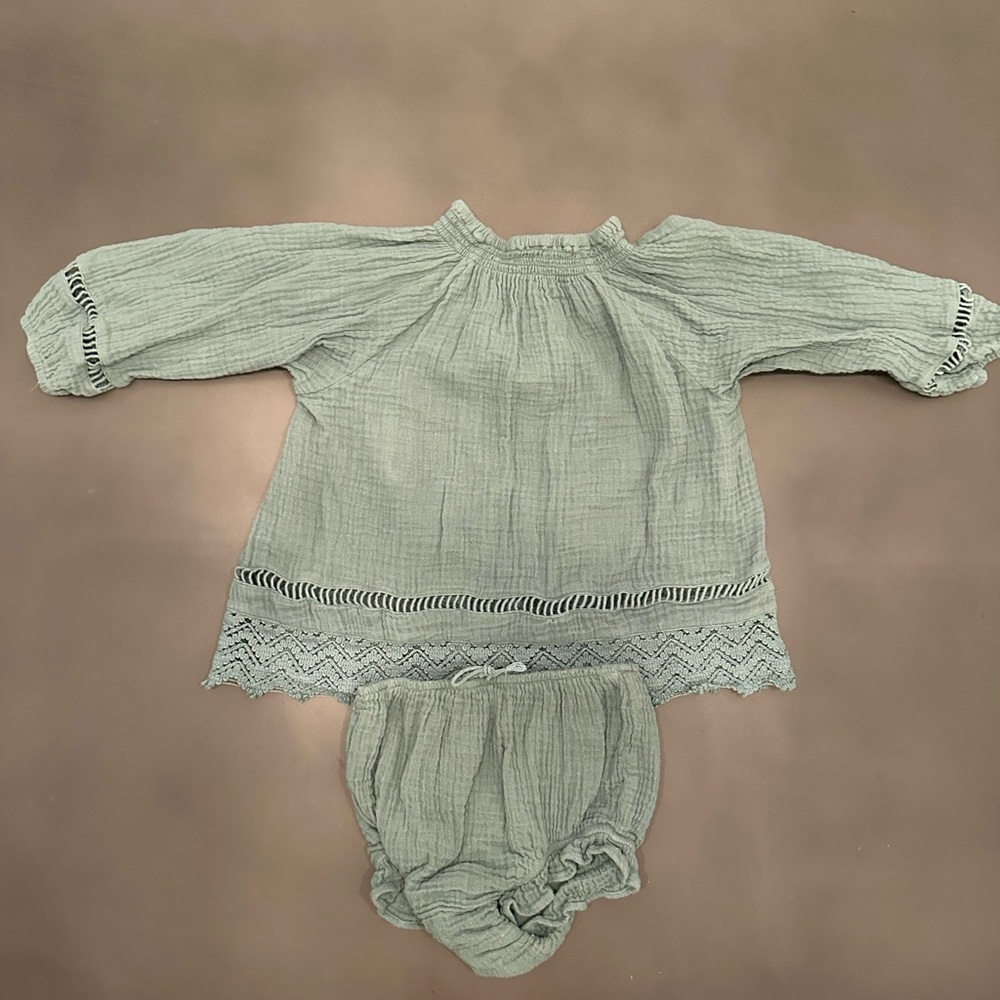 Rylee + Cru Blouse and Bloomer Set